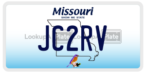 JC2RV  license plate in MO