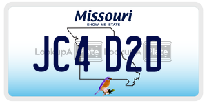 JC4D2D  license plate in MO
