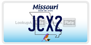 JCX2  license plate in MO
