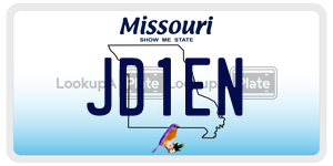 JD1EN  license plate in MO