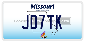 JD7TK  license plate in MO