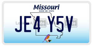 JE4Y5V license plate in Missouri