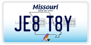 JE8T8Y  license plate in MO