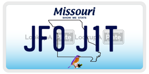 JF0J1T  license plate in MO