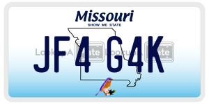 JF4G4K  license plate in MO