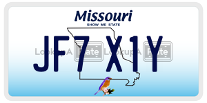 JF7X1Y  license plate in MO
