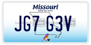 JG7G3V  license plate in MO
