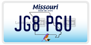 JG8P6U  license plate in MO