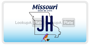 JH  license plate in MO