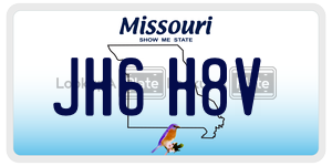 JH6H8V  license plate in MO
