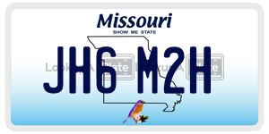 JH6M2H license plate in Missouri