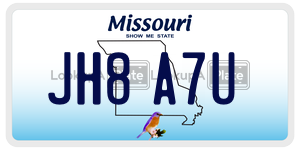 JH8A7U  license plate in MO