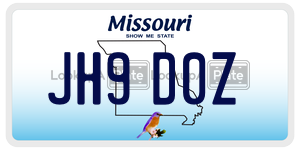 JH9D0Z  license plate in MO
