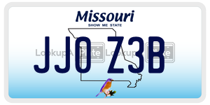 JJ0Z3B  license plate in MO