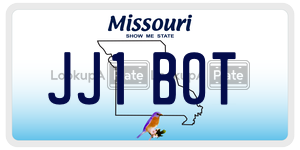 JJ1B0T  license plate in MO