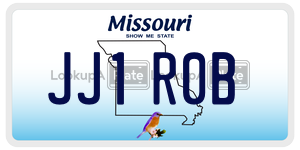 JJ1R0B  license plate in MO