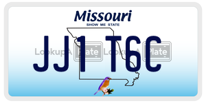 JJ1T6C  license plate in MO