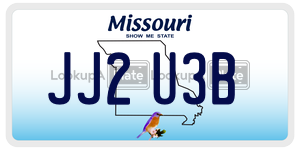 JJ2U3B  license plate in MO