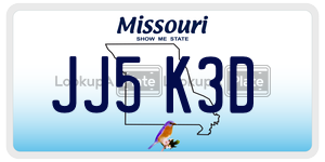 JJ5K3D license plate in Missouri
