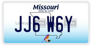 JJ6W6Y license plate in Missouri