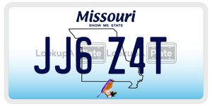 JJ6Z4T  license plate in MO