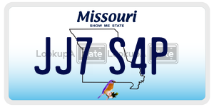 JJ7S4P  license plate in MO