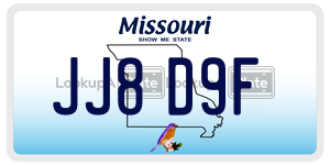 JJ8D9F license plate in Missouri