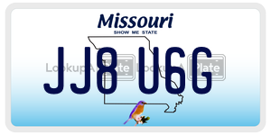 JJ8U6G  license plate in MO
