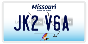 JK2V6A  license plate in MO