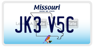 JK3V5C  license plate in MO