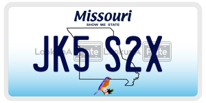 JK5S2X  license plate in MO
