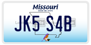 JK5S4B license plate in Missouri
