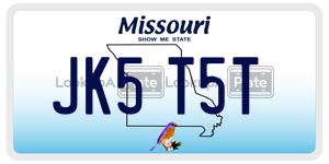 JK5T5T  license plate in MO