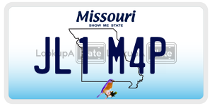 JL1M4P license plate in Missouri