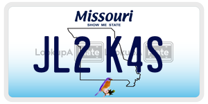 JL2K4S  license plate in MO