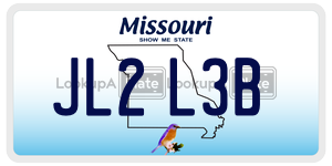 JL2L3B  license plate in MO