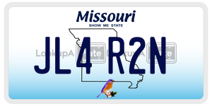 JL4R2N  license plate in MO