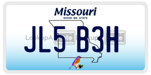 JL5B3H  license plate in MO