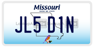 JL5D1N  license plate in MO