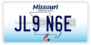 JL9N6E  license plate in MO