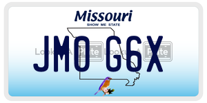 JM0G6X  license plate in MO