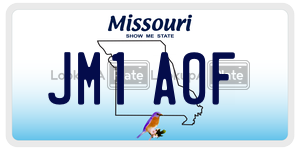 JM1A0F  license plate in MO