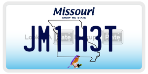 JM1H3T  license plate in MO