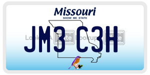 JM3C3H  license plate in MO