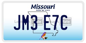 JM3E7C  license plate in MO