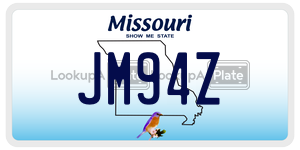 JM94Z  license plate in MO