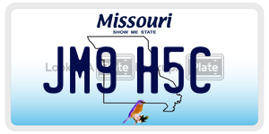 JM9H5C  license plate in MO