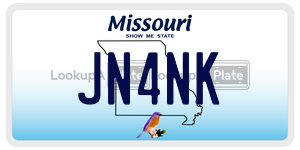 JN4NK  license plate in MO