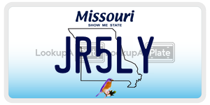 JR5LY  license plate in MO