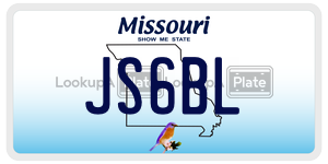 JS6BL  license plate in MO